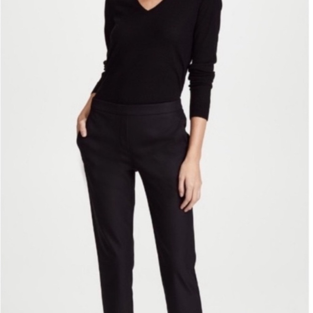 NWT Theory Black Straight Leg Tailored Pants Keneth Style Size 6 MSRP $245